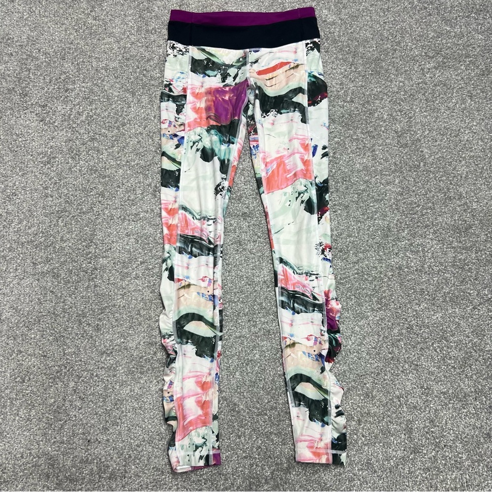 Lululemon Speed Tight III Full-On Luxtreme Pigment Wave Multi Black Women's 6